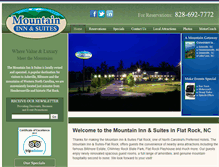 Tablet Screenshot of mountaininnflatrock.com